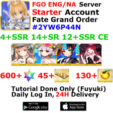 [ENG/NA][INST] FGO / Fate Grand Order Starter Account 4+SSR 40+Tix 600+SQ #2YW6 picture