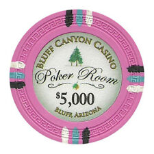 50 Pink $5000 Bluff Canyon Poker Chips - Buy 2, Get 1 Free - Mix & Match picture