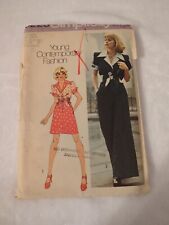 Vintage 1974 Simplicity Pattern #6225 Two Piece Dress or Top and Pants picture