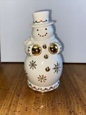 Lenox Snowman Candle Holder  Christmas Winter Tabletop Cozy Lite picture