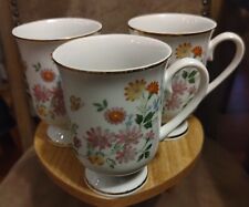 Vintage Royal Domino Spring Garden Mugs  Lot Of 3 $20 picture