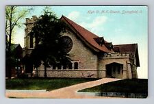 Springfield OH-Ohio, High Street M.E Church, Antique Souvenir Vintage Postcard picture