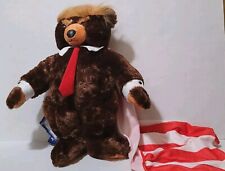 Trumpy Bear Deluxe With American Flag Cape 24 Inch Plush Stuffed Donald Trump picture