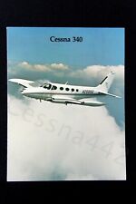 CESSNA OEM 1984 340 Factory Performance & Specs Vintage Fold Out Color New picture