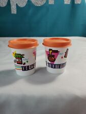 Tupperware Mini cups midgets Set of 2 New 2oz Spanish New  picture