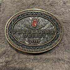 Pendleton Whisky Let’er Buck 2017 Belt Buckle Montana Silver Smiths. New. picture