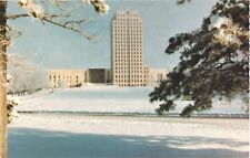 Winter At North Dakota State Capitol Grounds, Bismarck, North Dakota Postcard picture