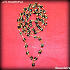 Gopal Shaligram Mala / Gopal Saligram Mala / Shaligram Rosary - 55 Pc - Nepal picture