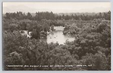 Postcard RPPC Photo Mexico Chapultepec Lake Panorama Aerial View Vintage picture
