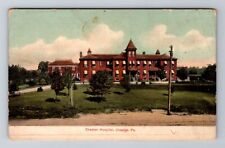 Chester PA-Pennsylvania, Chester Hospital, Antique, Vintage Souvenir Postcard picture