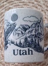Vintage Utah Embossed Speckled Coffee Mug picture