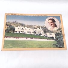 Beverly Hills California -Dorothy Lamour Home- Hollywood Movie Star Postcard picture