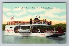 Lake Of The Ozarks MO-Missouri, The Larry Don Excursion Boat Vintage Postcard picture