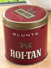 Vintage The American Tobacco Company Roi-Tan Blunts Metal Can 5.25
