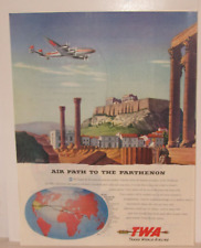 Original 1947 TWA Air Lines Magazine Advertisement picture