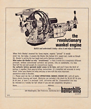 1972 Haverhills Revolutionary Wankel Engine 1/5 Scale Model Kit Vintage Print Ad picture
