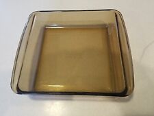 Vintage PYREX Amber Square Baking Casserole Dish 2Qt Corning Ware 21x21x5cm D14 picture