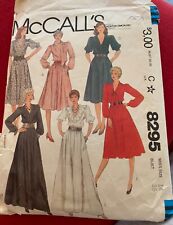 Vintage Easy McCall’s 2414 Sewing Pattern for Dress and tie belt. Sz 14 picture
