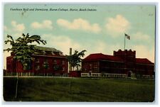 c1910's Voorhees Hall And Dormitory Huron College Huron South Dakota SD Postcard picture