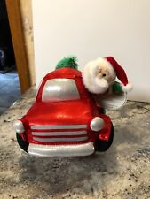 NEW Gemmy Animated Musical  Santa Christmas Pick Up Truck Wobbler HOLIDAY ROAD picture
