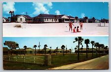 Silver Beach Hotel Motel & Cottages Fort Walton Beach Florida 1957 Postcard picture