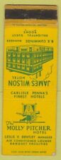 Matchbook Cover - Molly Pitcher Hotel Carlisle PA WORN picture
