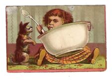 c1890's Victorian Trade Card Stephen Reittinger, Salt & Smoked Fish, Oysters picture