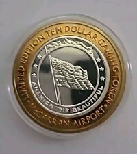 LIMITED EDITION TEN DOLLAR $10 GAMING TOKEN .999 FINE SILVER  picture