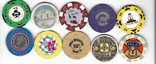 10 DIFFERENT CASINO CHIPS FROM CALIFORNIA CASINOS-VARIOUS DENOMINATIONS picture