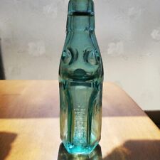 Pre-war Embossed Ramune Empty Bottle Float Glass Vintage Antique RARE japan picture