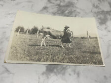 Antique Photo Tillamook County Fair Prize Winning Calf 1920 Aradella Miller OR picture
