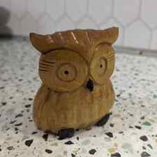 Natural decor wooden hand shaped owl picture