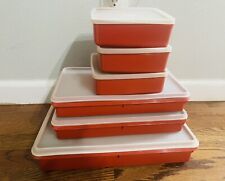 Tupperware 794-7 Bacon Deli Meat Container & 290-9 13”x9 1/4” &1458-s Set 6 picture