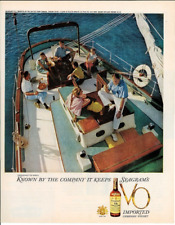 1960 SEAGRAMS V.O. Canadian Whisky Sailing Boat Yacht Vintage Print Ad picture