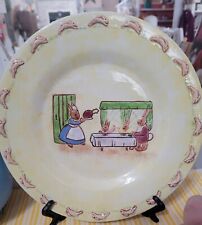 Easter Dinner Plate Child 1970s - BUNNIES  picture