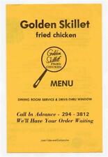 Golden Skillet Fried Chicken Menu Juan Tabo & Comanche Albuquerque NM 1970's picture