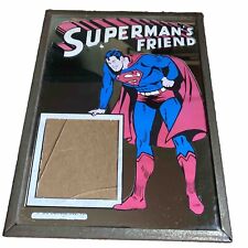 Vintage Superman's Friend Picture Frame Brytone Mechanical Glass Mirror DC comic picture