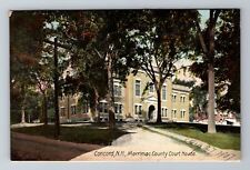 Concord NH-New Hampshire, Merrimac County Court House, Antique Vintage Postcard picture