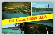 NY-New York, Scenic Finger Lakes, Antique, Vintage c1963 Souvenir Postcard picture