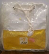 Vtg 1960-70s Northeast Airlines RARE Yellowbird Canvas Soft  Bag Carry-on  *New* picture