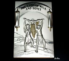 Sterling Silver Wall Plaque The Land of Milk and Honey BEN-ZION WEINMAN (1897 -  picture