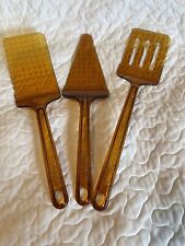 UltraTemp Vintage Amber Cooking Utensils Set Of 3 Robinson Knife Company picture
