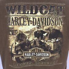 Mens Sz XL HD TShirt Wildcat Harley Davidson London Kentucky University Miners picture