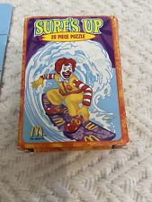 Ronald McDonald Surf’s Up Puzzle Happy Meal Vintage McDonald’s Puzzle Fun Times picture