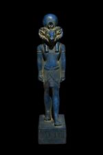 UNIQUE ANTIQUE ANCIENT EGYPTIAN Statue Heavy Stone God Khnum Nile Handmade picture