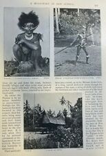 1901 British New Guinea Port Moresby Mailu Milne Bay illustrated picture