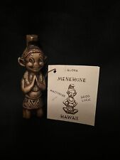Vintage Hawaiian Menehune Ceramic Kneeling Figurine by Treasure Craft 3½