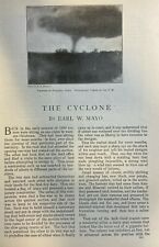 1901 Cyclones Tornadoes Oklahoma Iowa Kansas Missouri Massachusetts illustrated picture