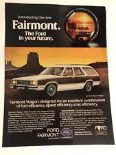 Vintage Ford fairmont Print Ad Advertisement PA4 picture