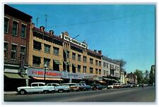 c1960's Main Street Hotel Building Cars Great Barrington MA Unposted Postcard picture